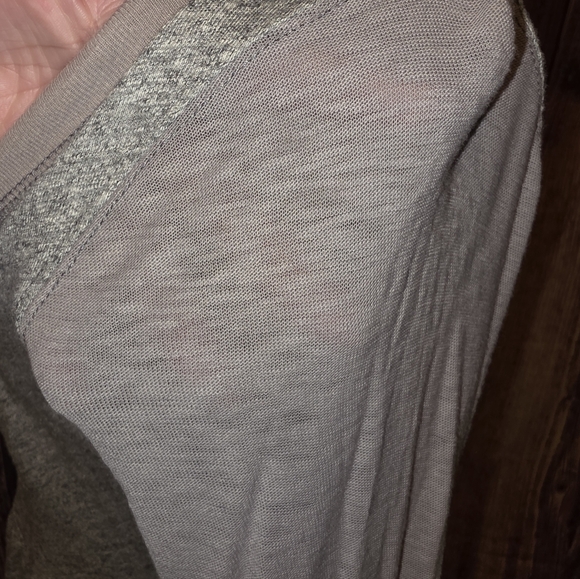 Free People Top Size L Gray/Multicolor Floral Embroidery - Picture 10 of 12